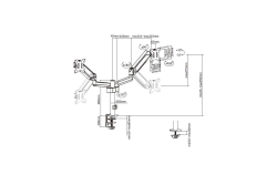 Equip Tischhalterung 17-32/2TFT 360° Gasfeder 9Kg schwarz lite Retail