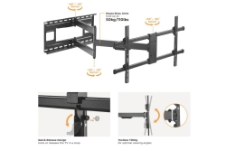 Equip Wandhalterung 43-80/1TFT V.bewegl.4Gelenke 50Kg sw retail