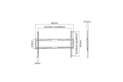 Equip Wandhalterung 37-70/1TFT Fest/Slim 1Gelenk 35Kg sw retail