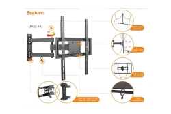 Equip Wandhalterung 37-70/1TFT gelenkig 4Gelenke 35Kg sw retail