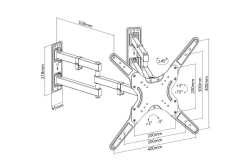 Equip Wandhalterung 23-55/1TFT V.bewegl.6Gelenke 45Kg sw lite Retail