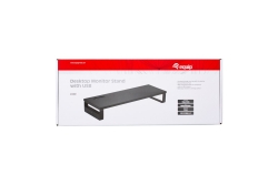 Equip Monitortischerhöhung 3xUSB2.0/Handyhalter 15Kg schwarz retail