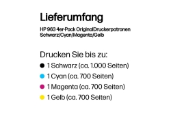 HP 963 Schwarz+Dreifarbig Tintenpatrone