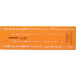 Schriftschablone - Schrifthöhe 0,35 mm und 0,5 mm