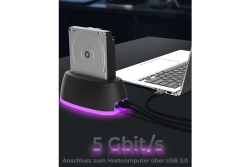 Dockingstation IcyBox 1Bay Sata SSD/HDD