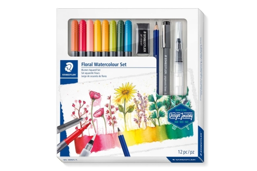 STAEDTLER Design Journey Aquarell Set Blumen 100% EFC