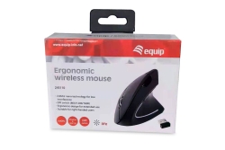 Equip Ergonomische Maus USB-A Stick Rechts schwarz