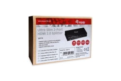 Equip HDMI2.0 2-Port Splitter Ultra Slim 4K/ 60Hz schwarz