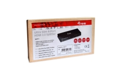 Equip HDMI2.0 4-Port Splitter Ultra Slim 4K/ 60Hz schwarz