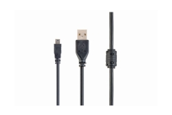 gembird USB-Kabel 2.0 auf Mini-USB-Stecker schwarz 1,8m