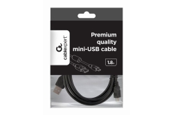 gembird USB-Kabel 2.0 auf Mini-USB-Stecker schwarz 1,8m