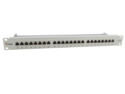 Equip 19 Patchpanel 24xRJ45 Cat6a FTP 1U 500MHz RAL7035