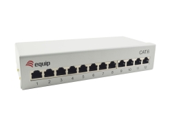 Equip Patchpanel 12xRJ45 Cat6 Desktop 250MHz RAL7035