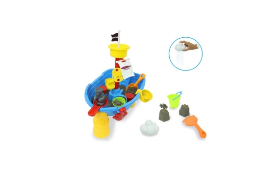 Jamara Sand- und Wasserspieltisch Pirat Jack 21 Teile
