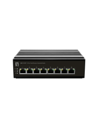 LevelOne Industr.Switch 8xFE+DIN Metall