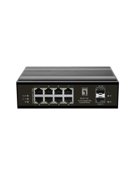 LevelOne Industr.PoE+Switch 8xGE PoE/2xSFP 240W unman.Metall