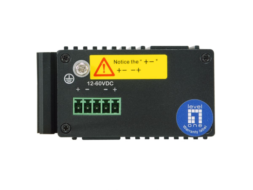 LevelOne Industr.Switch 4xGE/1xGSFP+DIN unmanaged Metall