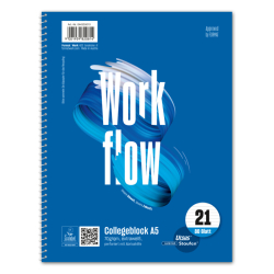 Collegeblock - A5, 80 Blatt, 70 g/qm, 9mm liniert