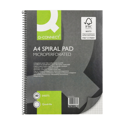 Collegeblock - A4, 80 Blatt, 70 g/qm, kariert