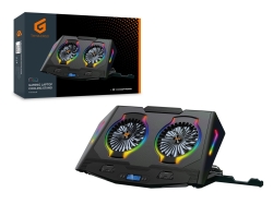 CONCEPTRONIC 2-Fan USB-A2.0 Laptop-Kühlpad 40Kg RGB...