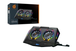 CONCEPTRONIC 2-Fan USB-A2.0 Laptop-Kühlpad 40Kg RGB...