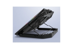 CONCEPTRONIC 2-Fan USB-A2.0 Laptop-Kühlpad 40Kg RGB 17 sw