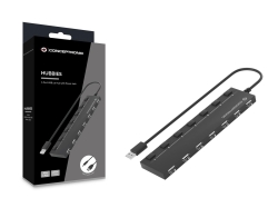 CONCEPTRONIC 7-Port Hub USB-A2.0->7xA2.0/DC o.Netz. sw