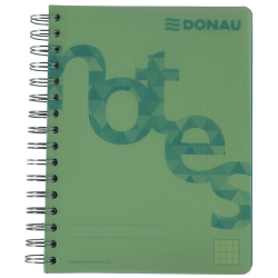 Collegeblock PP Cover - A5, kariert, grün