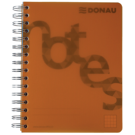 Collegeblock PP Cover - A5, kariert, orange