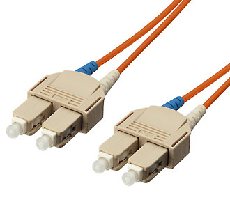 Equip Patchkabel SC->SC 3.00m Multimode Duplex OM1 orange Polybeutel