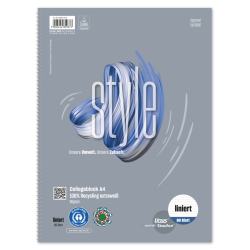Collegeblock LIN21 - A4, 80 Blatt, 60 g/qm, liniert