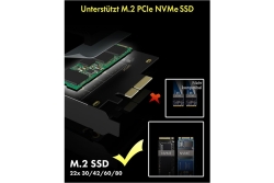 PCI Card IcyBox M.2 PCIe SSD -> PCIe 4.0x4 Host