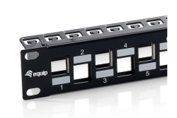 Equip 19 Patchpanel 24xKeystones FTP 1U LSA/110 RAL9005
