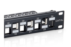 Equip 19 Patchpanel 24xKeystones FTP 1U LSA/110 RAL9005