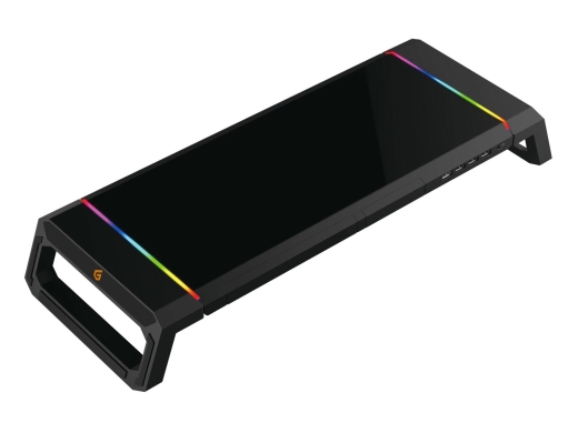 CONCEPTRONIC Monitortischerhöhung Gaming +4xUSB-A2.0 schwarz