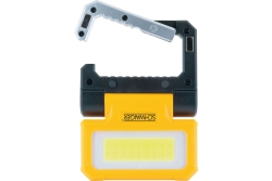Schwaiger 2 in 1 LED Arbeitsleuchte 300 Lumen Schwarz/Gelb