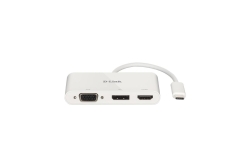 D-Link DUB-V310 3-in-1 USB-C Video Adapter VGA/HDMI/DP...