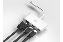 D-Link DUB-V310 3-in-1 USB-C Video Adapter VGA/HDMI/DP retail