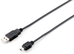 Equip Kabel USB-A2.0->Mini-B St/St 1.80m schwarz...