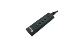 Equip Adapter USB-A-> 4-Pin 3.5mm St/Bu DAC +Button schwarz