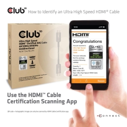 Club3D HDMI-Kabel A -> A 2.1 aktiv opt. 8K60Hz UHD 15 Meter retail