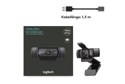 Logitech HD-Webcam C920s Pro black retail