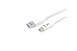 Equip Kabel USB-A3.2->C Gen1 3A St/St 1.00m weiß