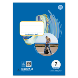 Heft LIN7 - A4, 16 Blatt, 80 g/qm, kariert