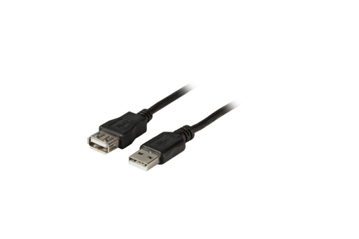 EFB USB2.0 Verlängerungskabel A-A,St-Bu,1m,schwarz,Class