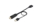 Equip HDMI->DP/USB-A 4K/60Hz Bu/St 0.15m schwarz