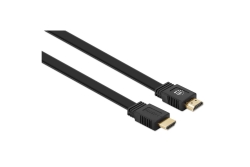 MANHATTAN flaches HDMI-Kabel mit Ethernet-Kanal 4K@60HZ 10m
