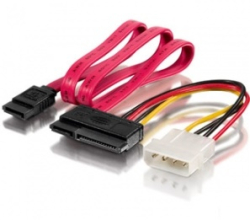 Equip SATA Stromkabel 7-Pin/15-Pin/5.25 0.50m schwarz...