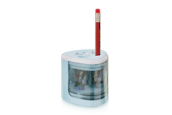 Peach Elektrischer Stiftspitzer PO102 universal blau