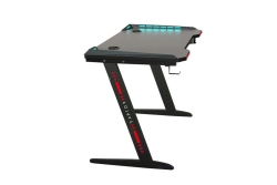 Raptor Gaming-Tisch GT100 120x60cm RGB schwarz